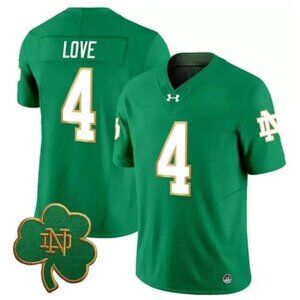 Mens Youths  Kids Jeremiyah Love Green Vapor Stitched Jersey